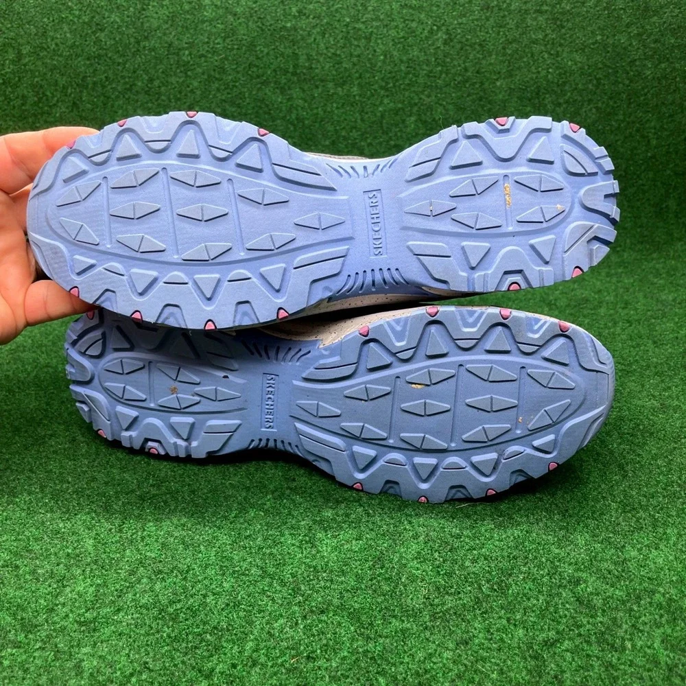 Skechers Hillcrest Vast Adventure Womens 11 Gray Blue Trail Walking Shoes 149820